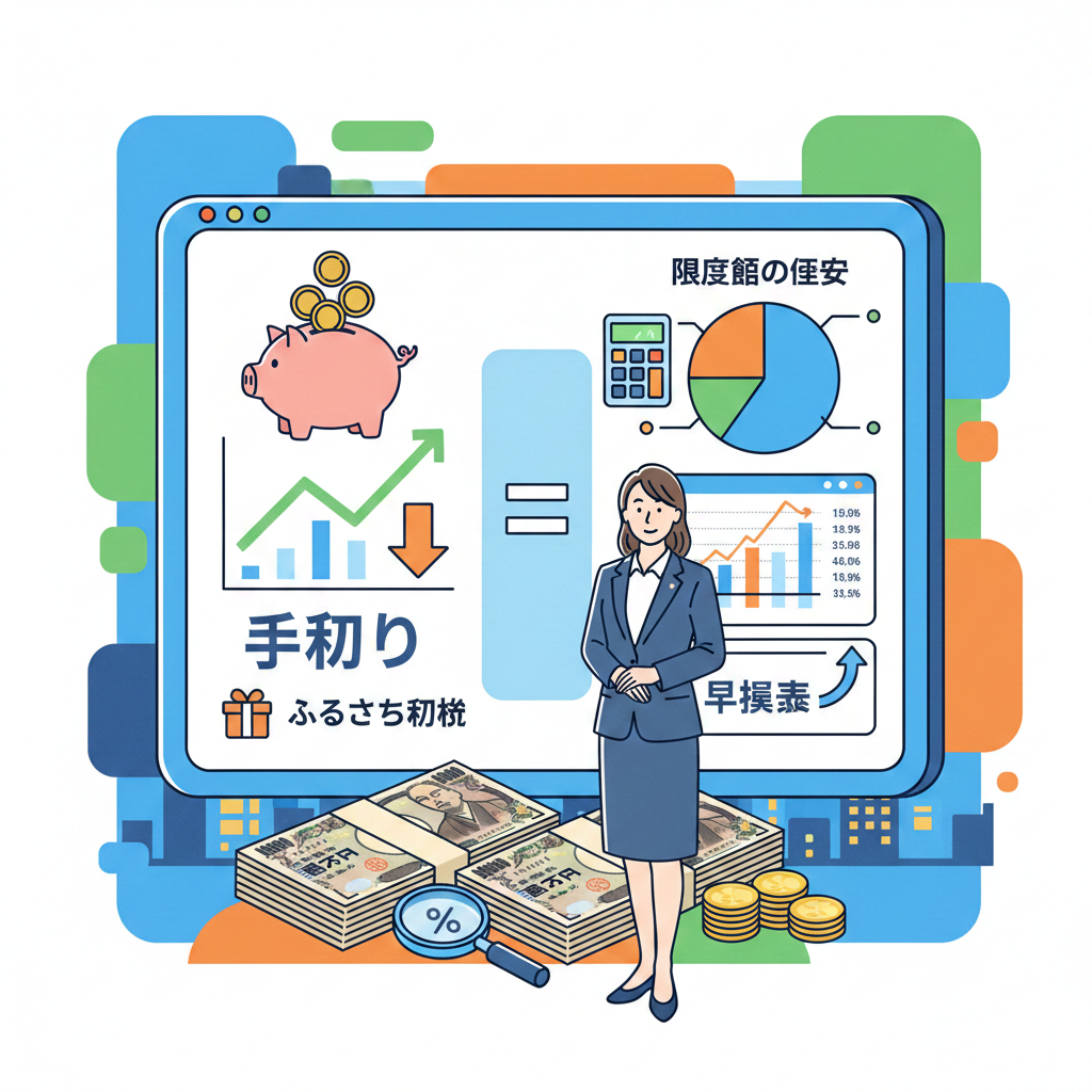手取りから逆算！ふるさと納税限度額の目安と計算【早見表あり】