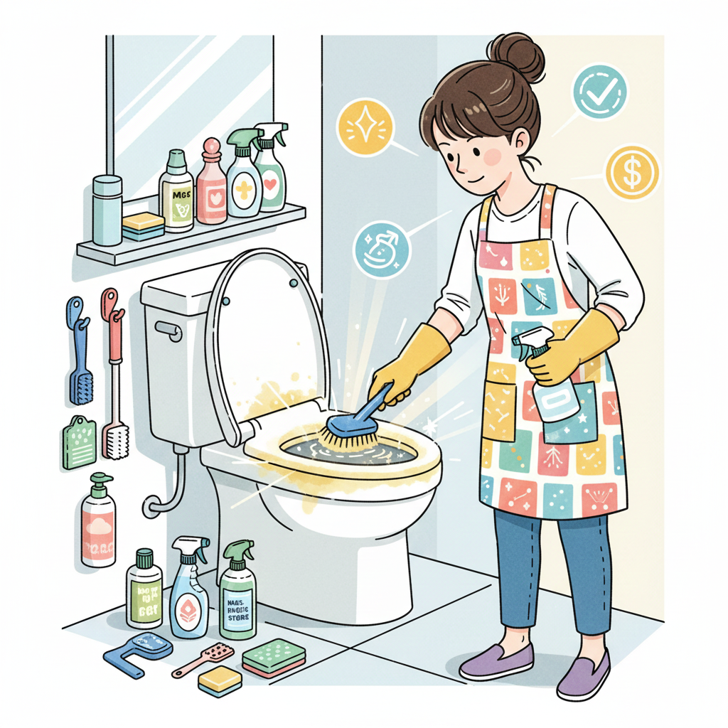 トイレの黄ばみがなかなか落ちないときの100均掃除術