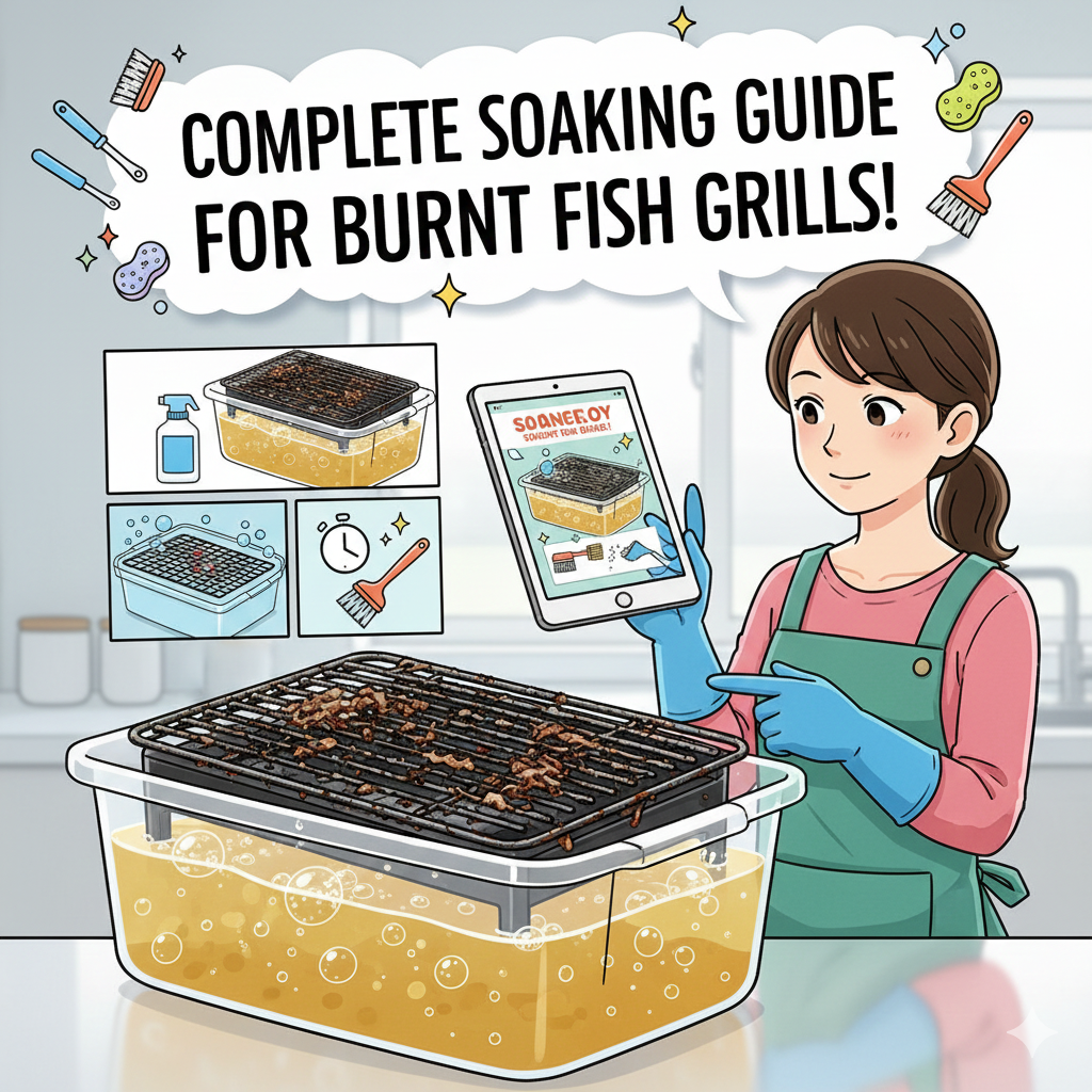 魚焼きグリルのコゲこびりつきつけ置き完全ガイド