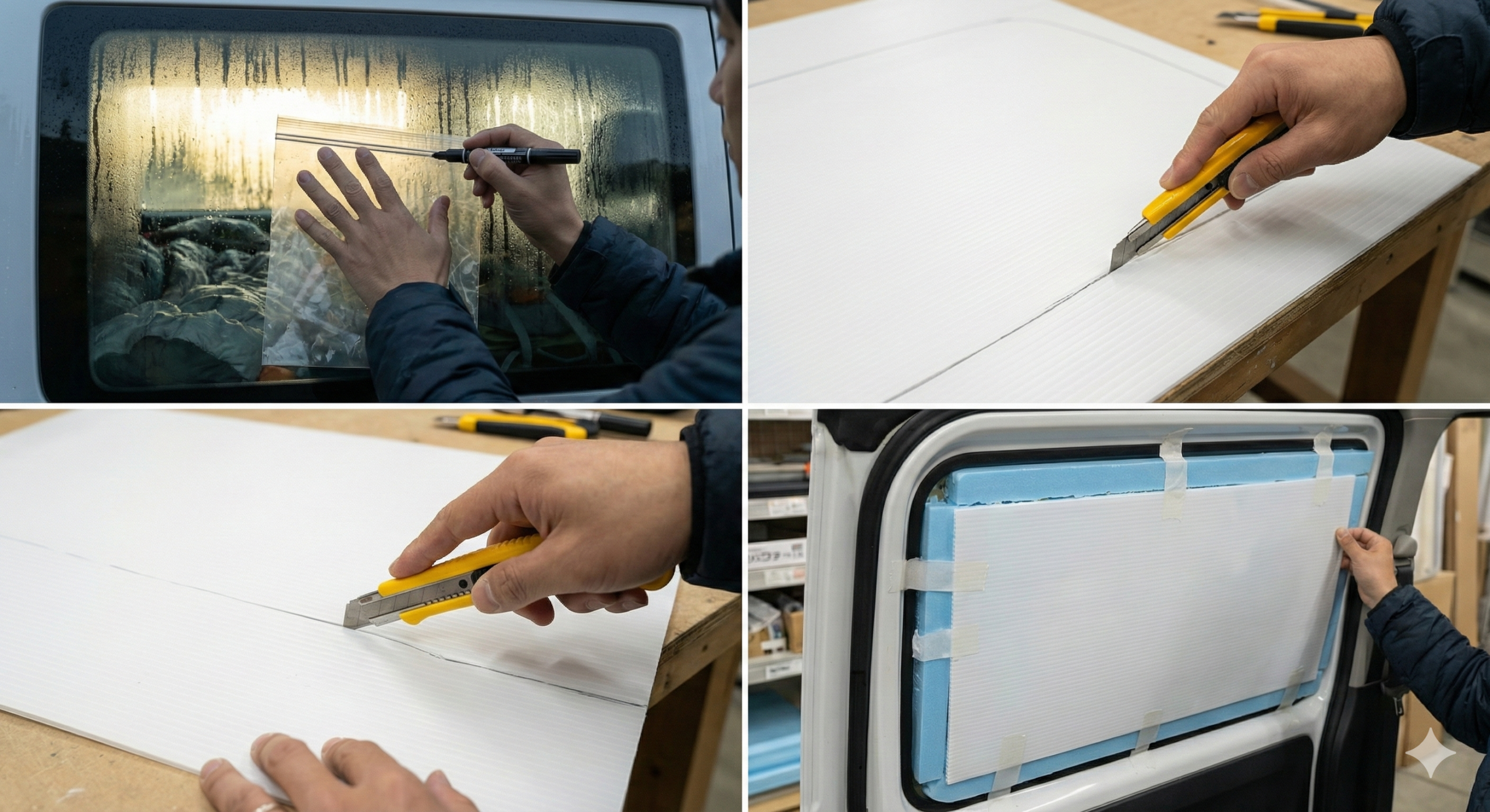 車中泊 結露 対策 断熱材 DIY