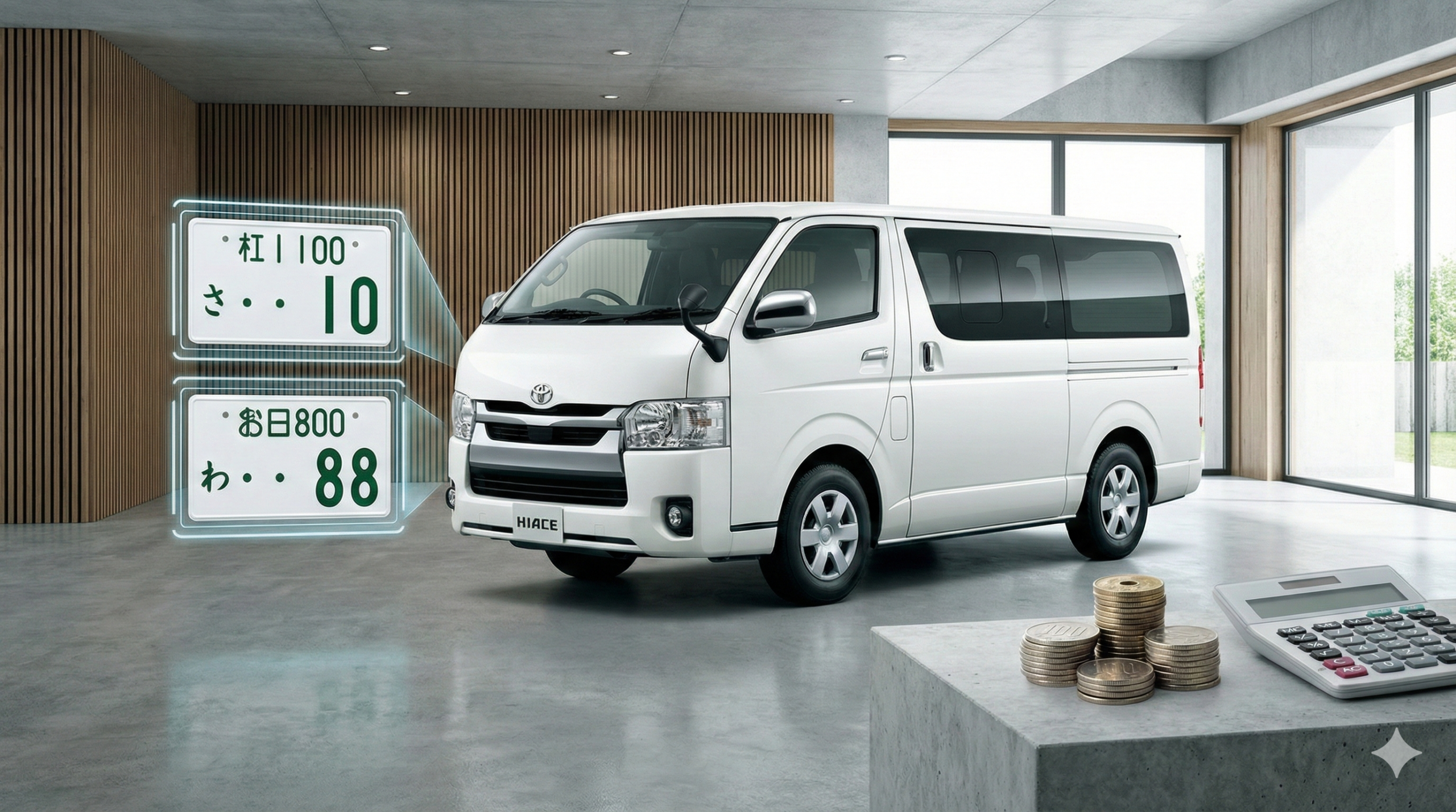 ハイエース 1ナンバー 8ナンバー 維持費