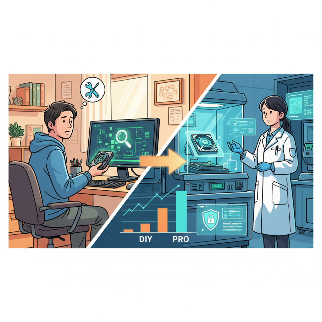 HDDデータ復旧は焦らず！自分で試す方法と業者の選び方