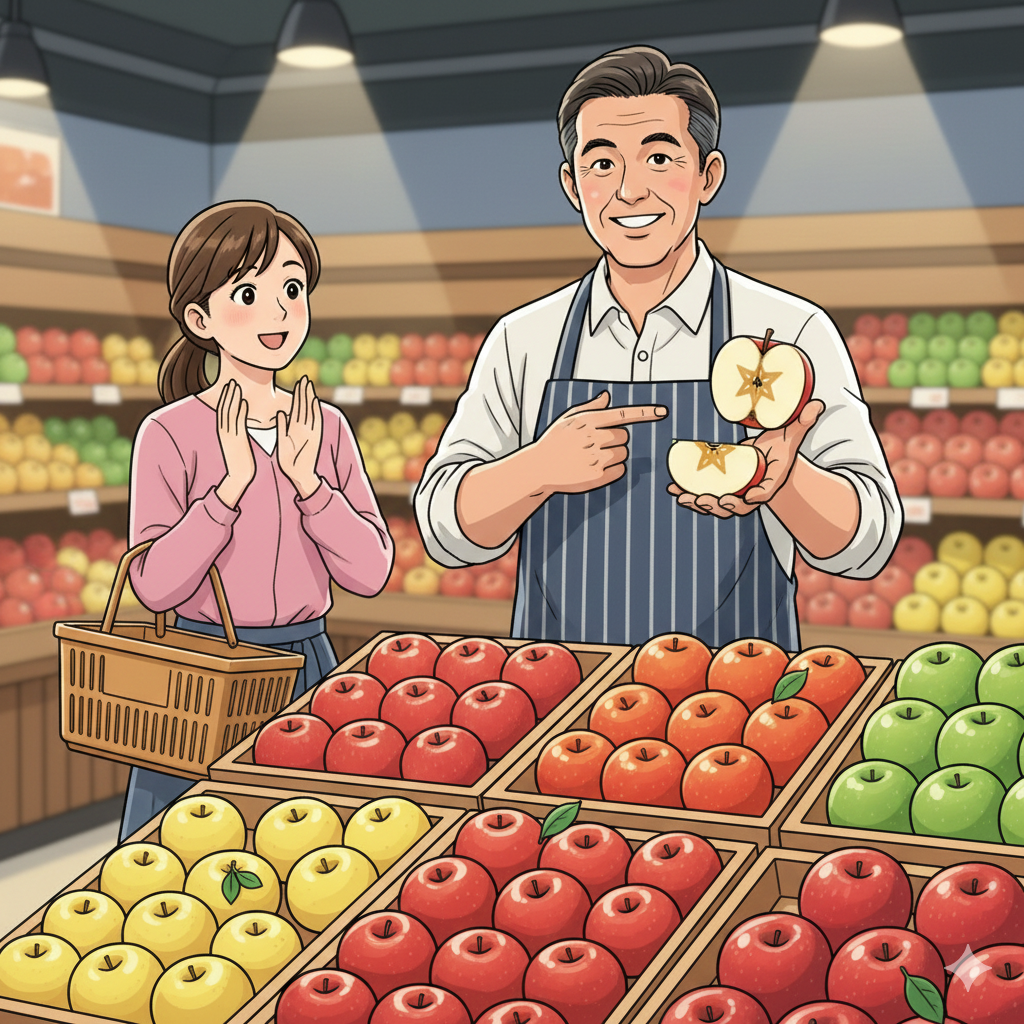 失敗しないりんごの選び方！甘い蜜入りを見分けるプロのコツ