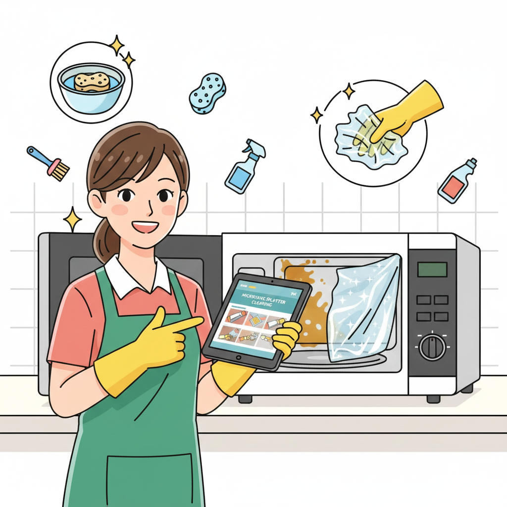 電子レンジ油はねこびりつきラップ掃除の完全ガイド