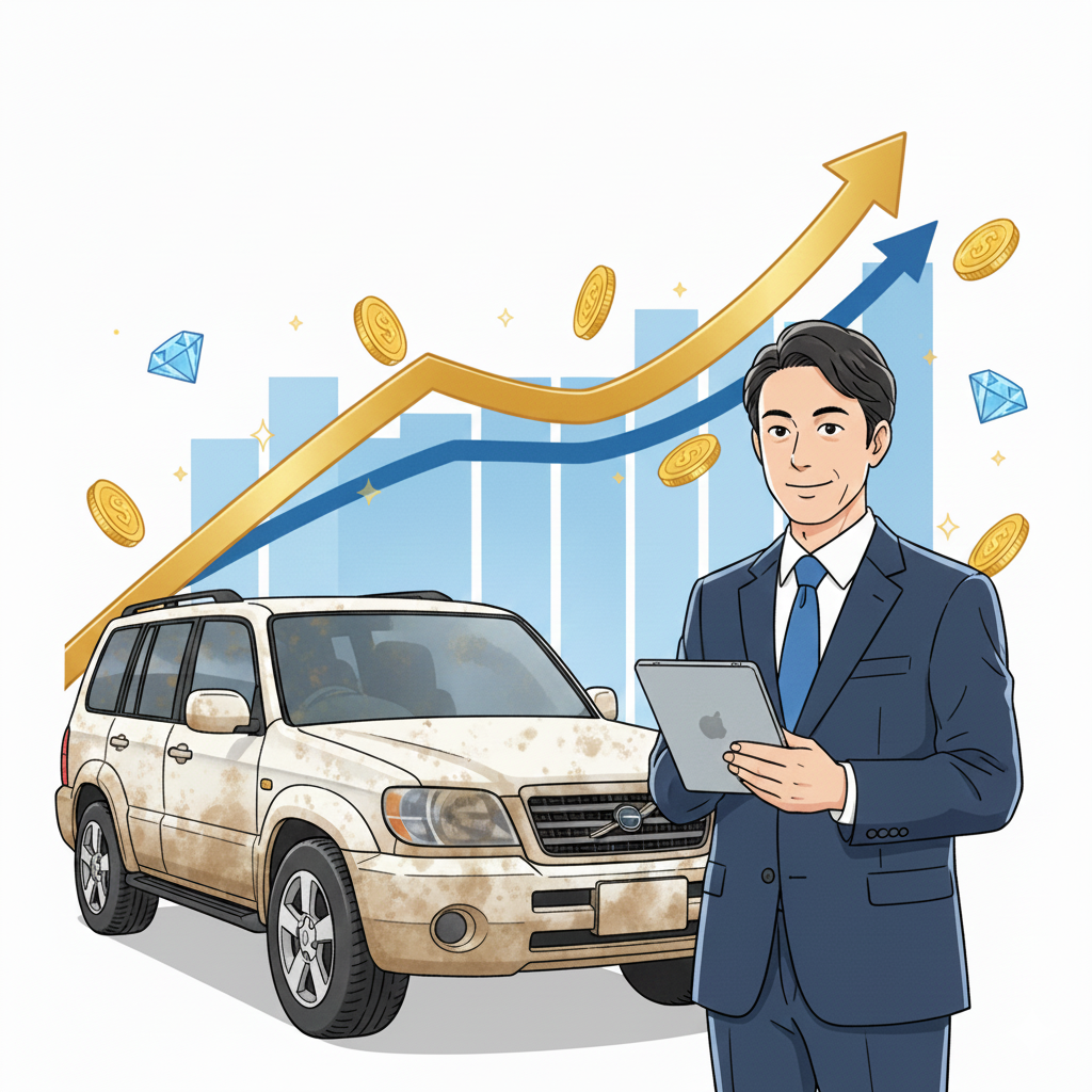 車 砂汚れ 査定 掃除