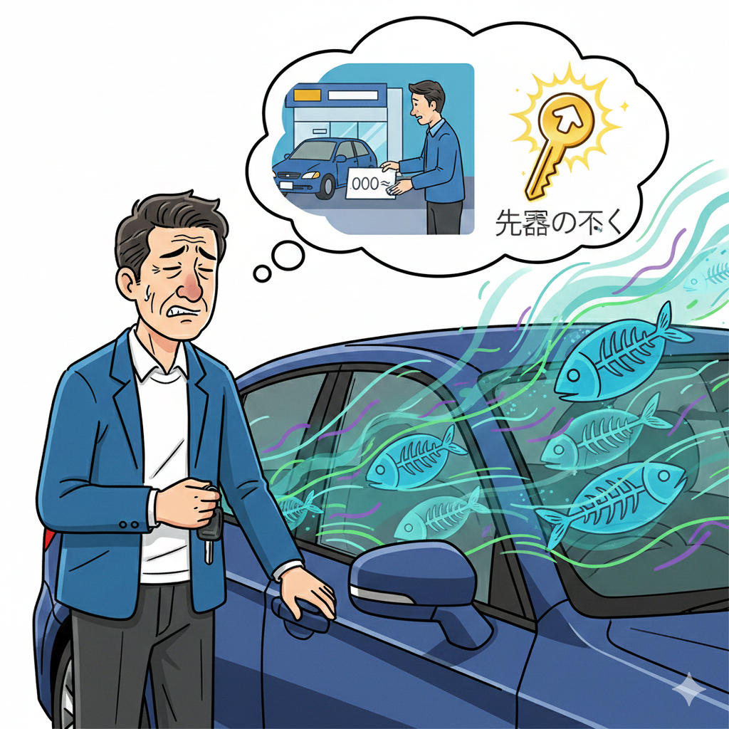 車 魚臭い 消臭 査定