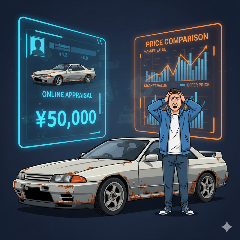 車 錆び 買取 価格